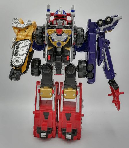Drivemax Megazord Crane Formation / DaiBouken Crane