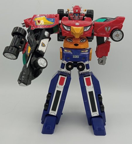 High Octane Megazord with Wolf Cruiser
