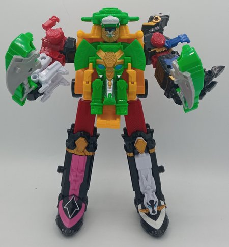 Rumble Tusk Ninja Steel Megazord / Shurikenjin Paon